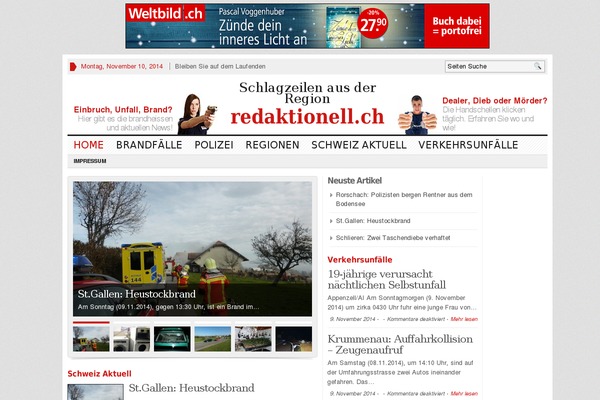 redaktionell.ch site used Advanced Newspaper