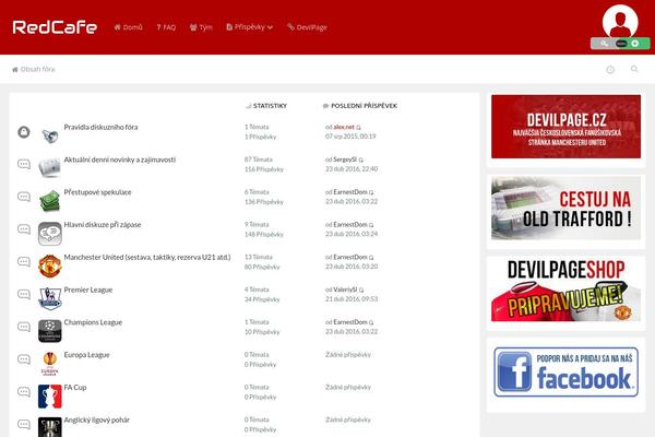 redcafe.cz site used Devilpage