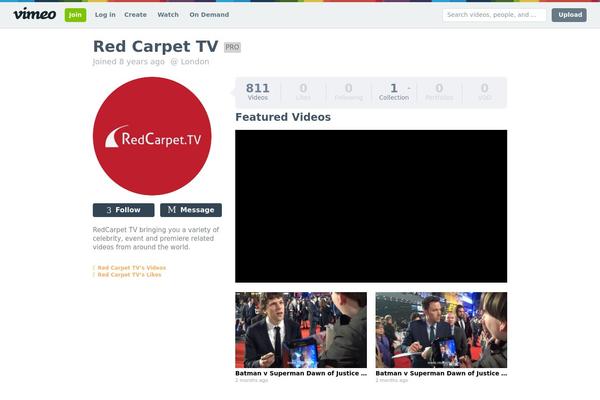 redcarpet.tv site used Today