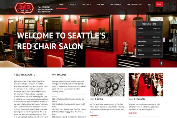 HairPress theme site design template sample