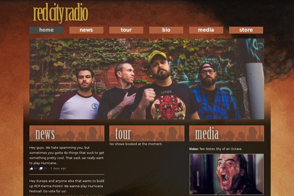 redcityradio.net site used Red-city-radio-theme