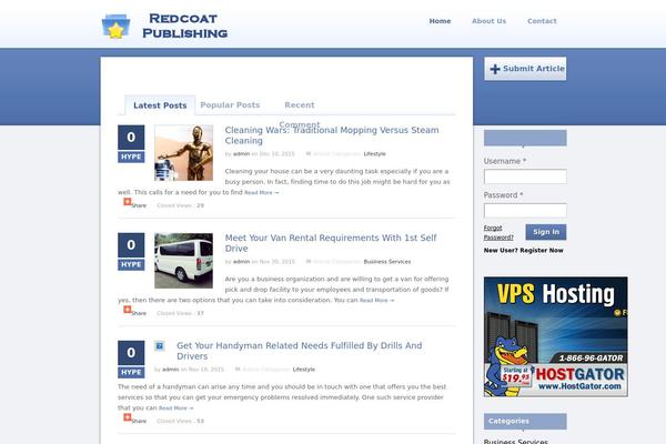 redcoatpublishing.com site used Plusone