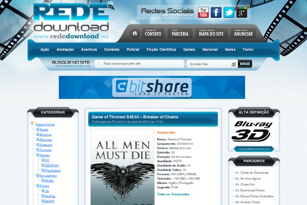 rededownload.ws site used Rededownload