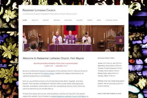 Twenty Twelve theme site design template sample