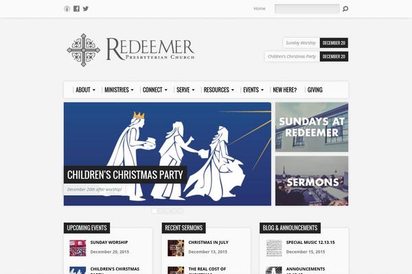 Resurrect theme site design template sample