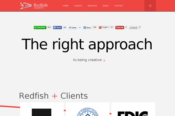 redfish theme websites examples