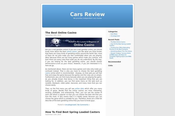 Default theme site design template sample