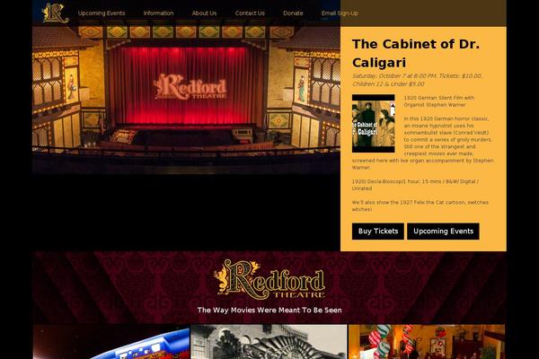 redfordtheatre.com site used Redford