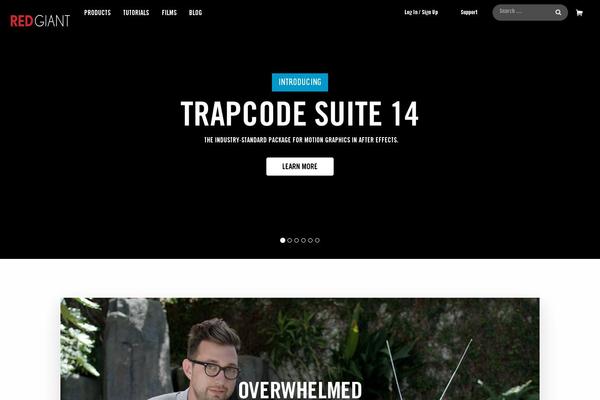 Site using Redgiant plugin