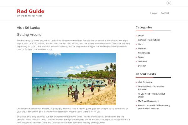 Travel Eye theme site design template sample