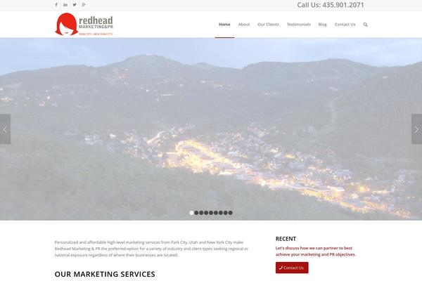 redheadmarketingpr.com site used Enfold