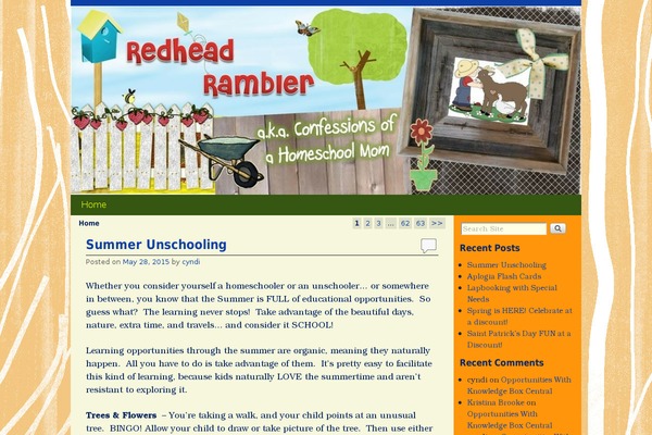 redheadrambler.com site used Aspen