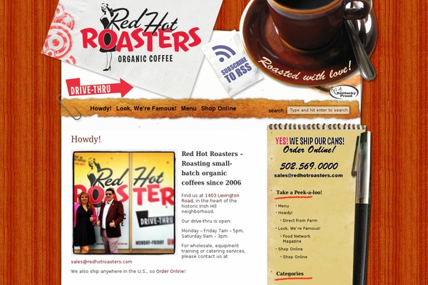 Morning Coffee theme site design template sample