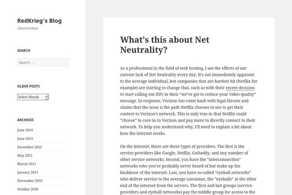 Twenty Fifteen theme site design template sample