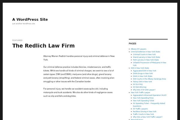 Twenty Sixteen theme site design template sample