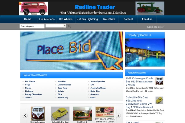 redlinetrader.com site used Auctionpress
