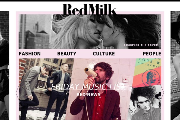 redmilk theme websites examples