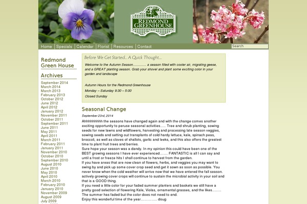 redmondgreenhouse.com site used Coldzone