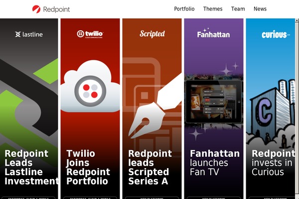 Redpoint theme websites examples