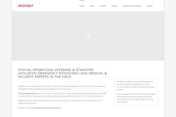 Redpoint theme site design template sample