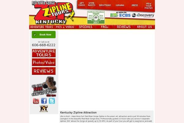 redrivergorgezipline.com site used Zipline_tour