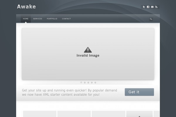 Awake theme site design template sample