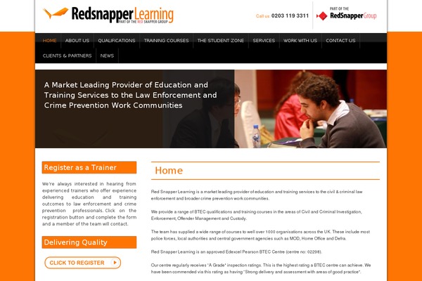 redsnapperlearning.co.uk site used Redsnapperlearning