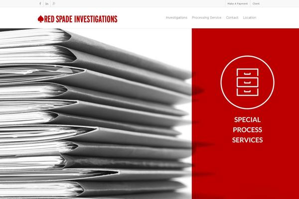 redspadeinvestigations.com site used Salient