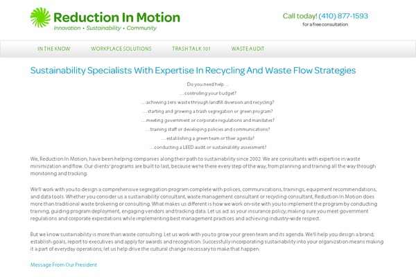 WordPress website example screenshot
