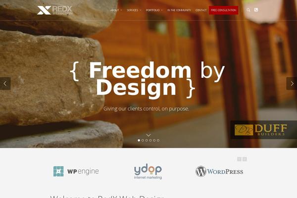 redxwebdesign.com site used Salient-redx