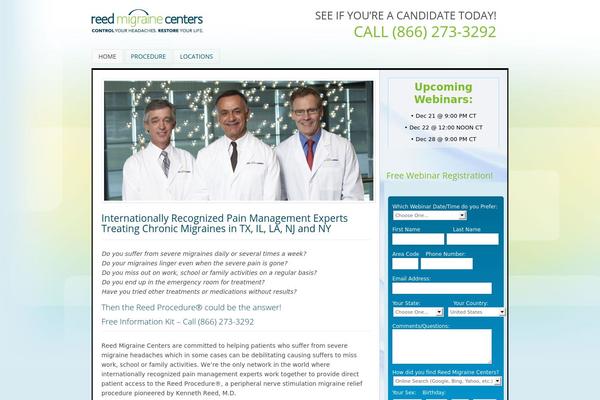 reedmigrainectr.com site used Appplygobasetheme