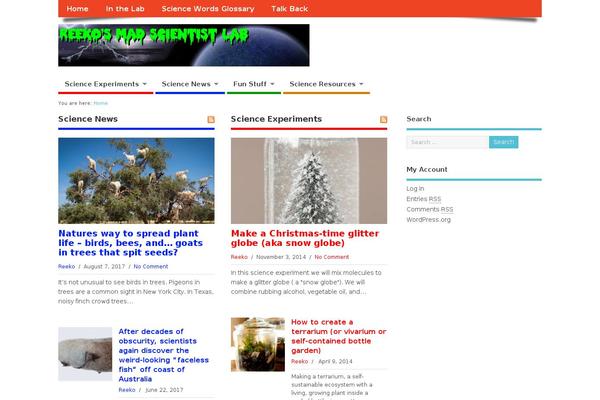 reekoscience.com site used Newsup-pro-child