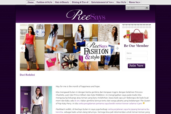 reesays.com site used Reesays-1