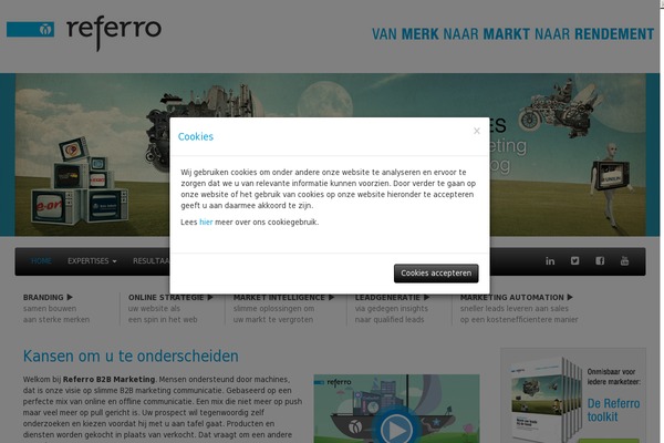 referro.nl site used Referro