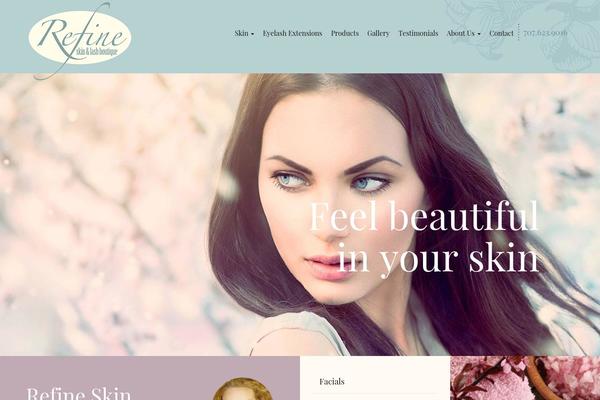 refineskin.com site used Template-bootstrap