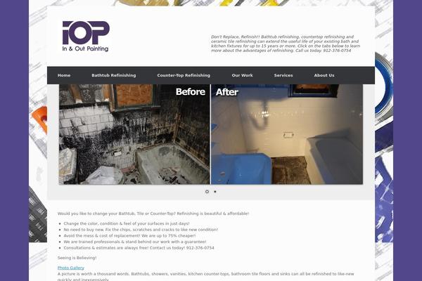 Vantage theme site design template sample