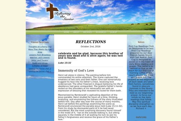 reflectingthesavior.org site used Rts