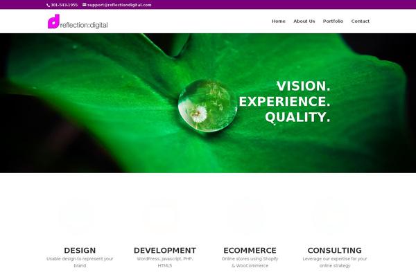 Divi Child theme site design template sample