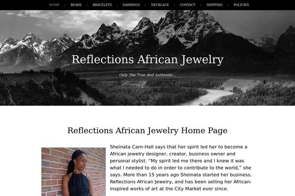 reflectionsafricanjewelry.com site used Landscape