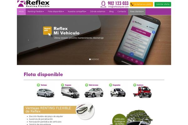 Reflex theme site design template sample