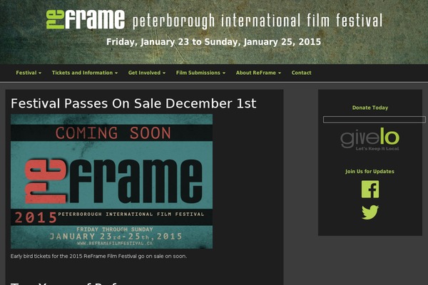 reframefilmfestival.ca site used Reframe