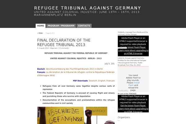refugeetribunal.org site used K2-1.0.3