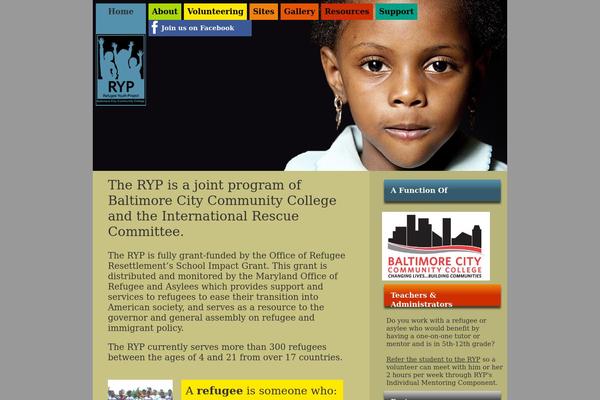 refugeeyouthproject.org site used Ryp