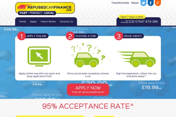 refusedcarfinance.com site used Rcf