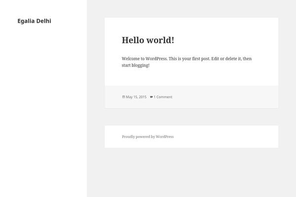 Twenty Fifteen theme site design template sample