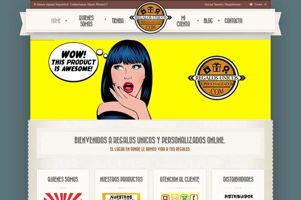 Retro theme site design template sample