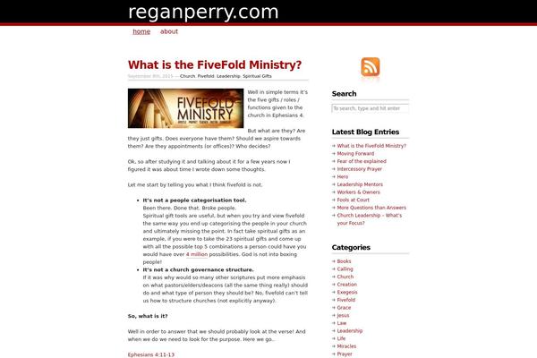 reganperry.com site used Copyblogger