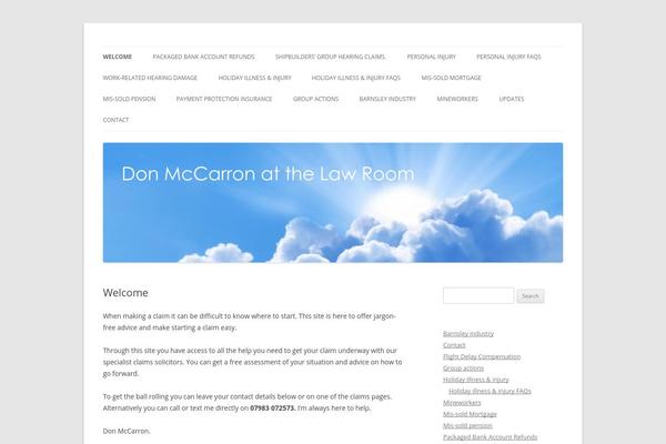Twenty Twelve theme site design template sample