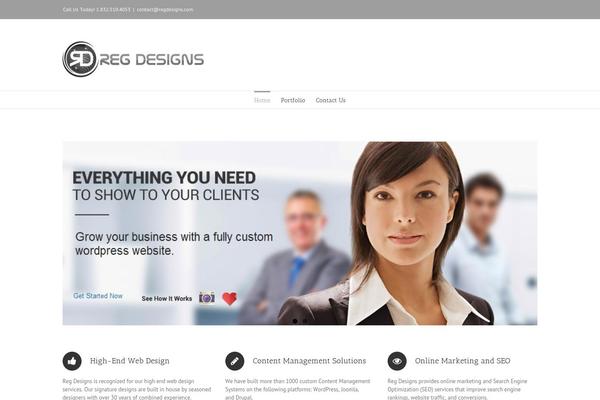 Avada theme site design template sample