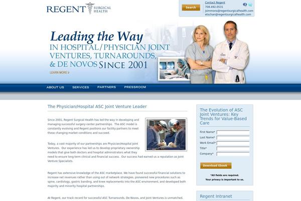 regentsurgicalhealth.com site used Regent-theme